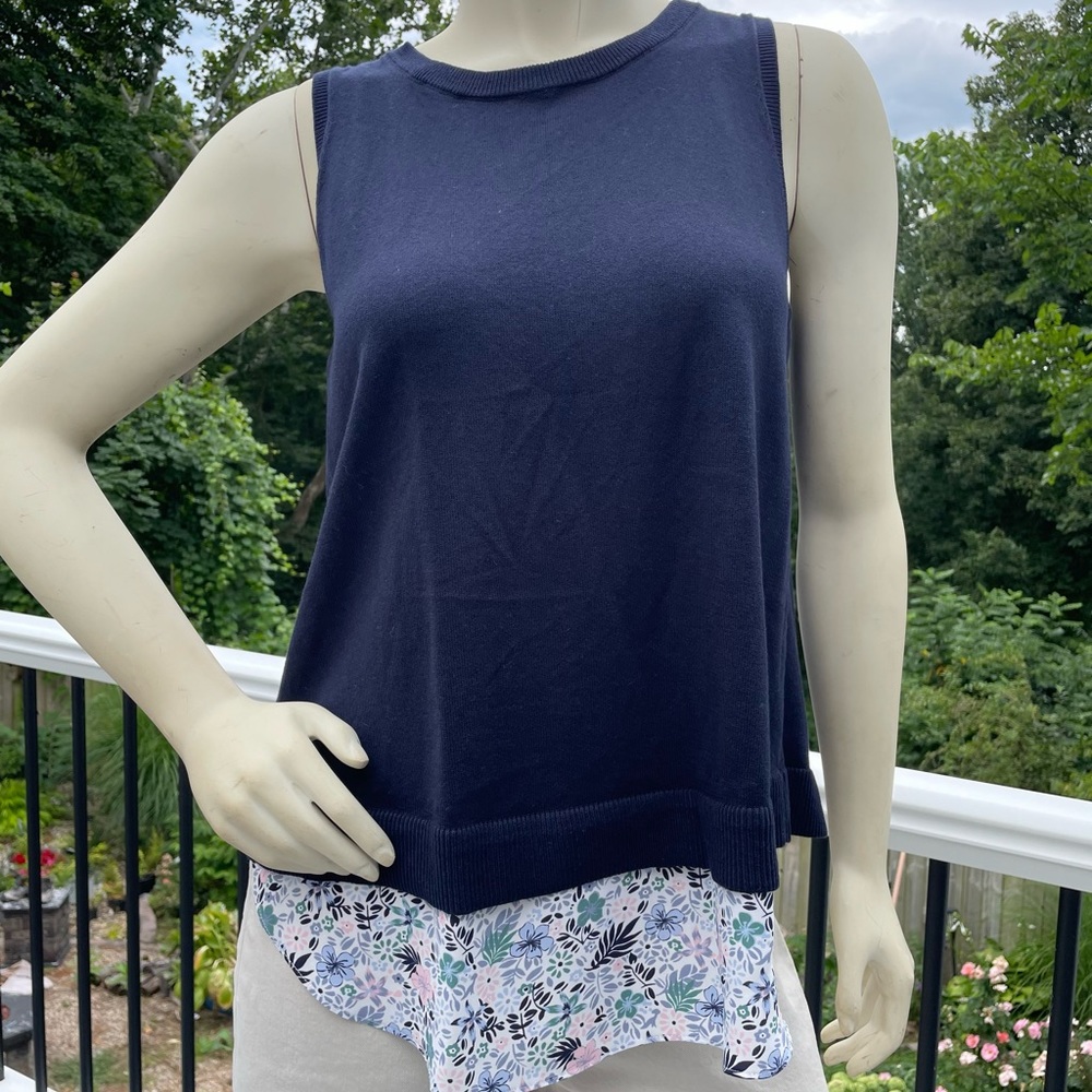 BNWT loft mixed media sweater size small